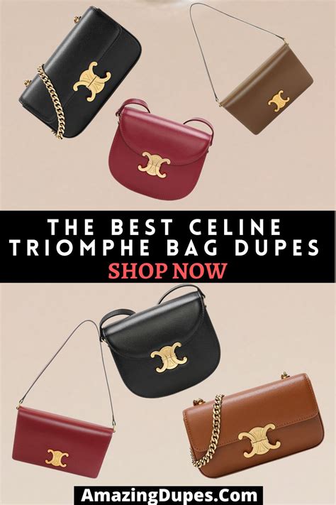 suede celine bag look alike|Celine triomphe bag dupes.